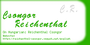 csongor reichenthal business card